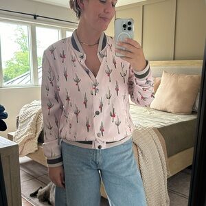 Dolce Vita Size Large Cactus Bomber